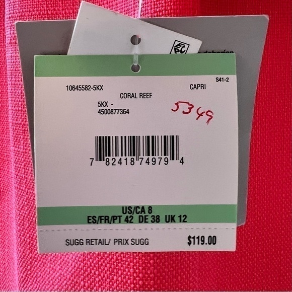 Kasper Coral Dress Suit Women's (Size 12 Dress) (Size 8 Jacket) 2pc Set $208 NWT - Picture 15 of 16